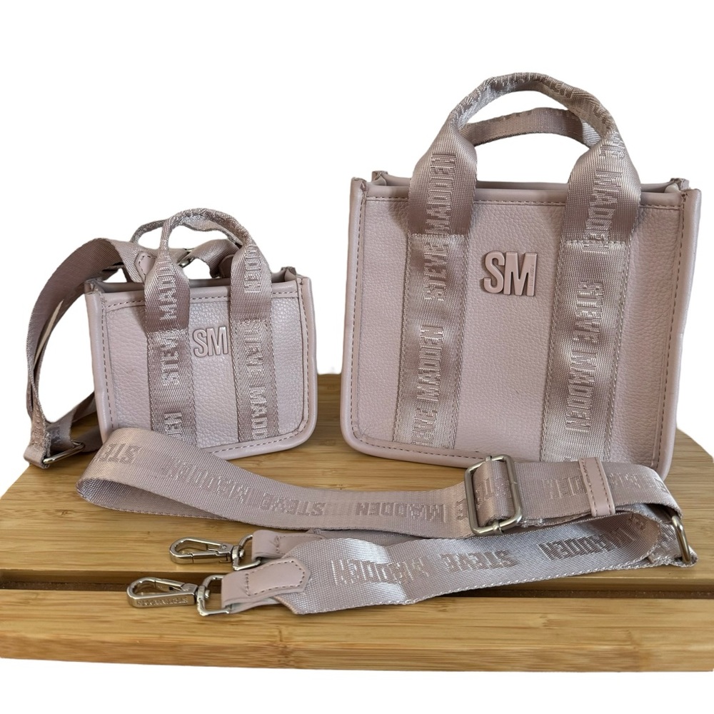 Steve Madden Tote Set in Pink